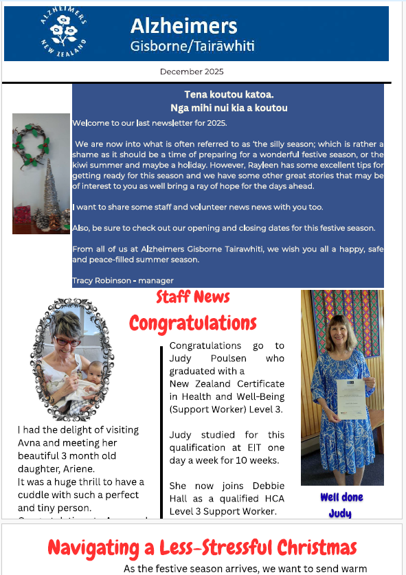 Christmas Newsletter Thumbnail Image