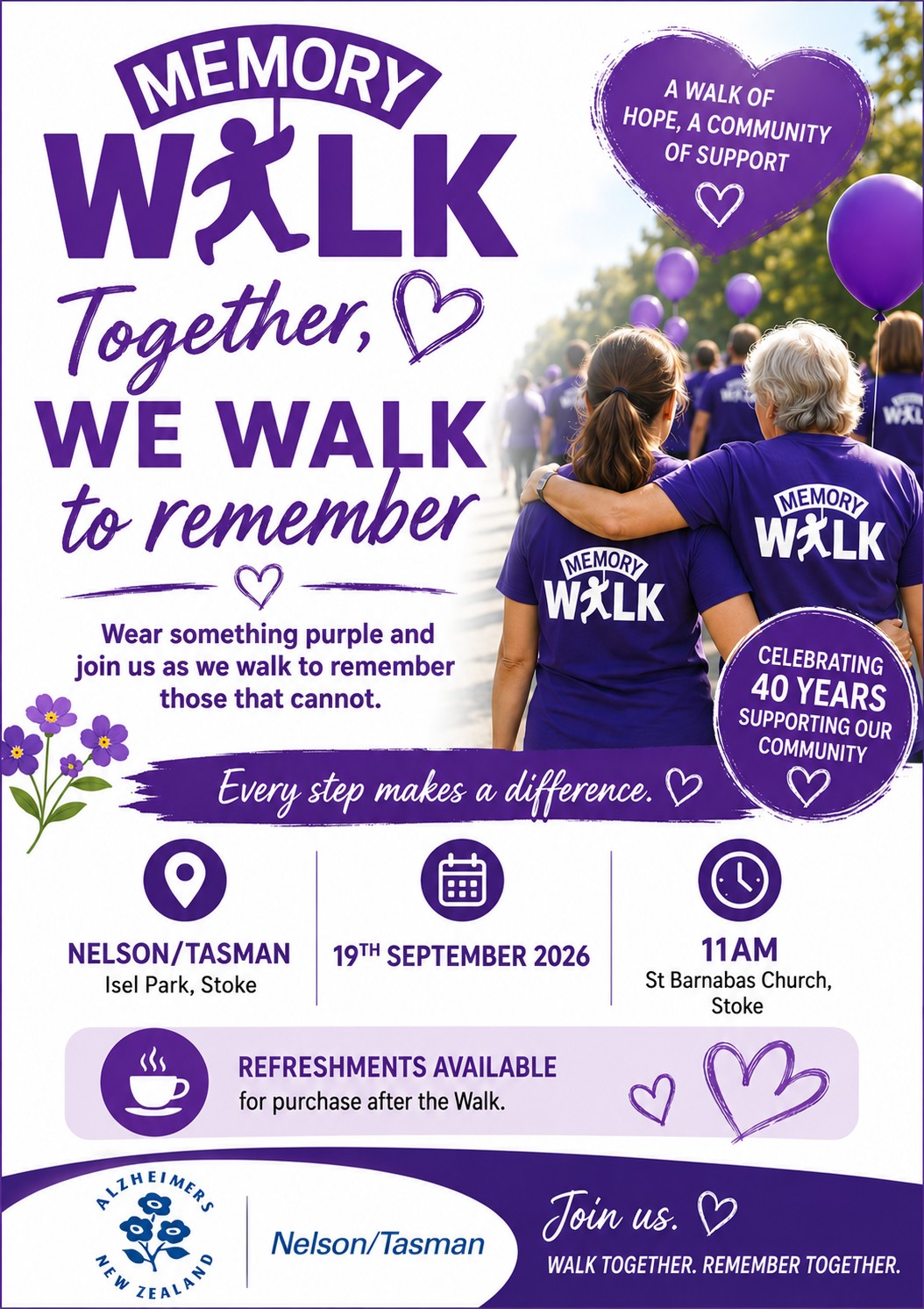 Memory Walk – Saturday, 19th September 2026 Post Cover Image