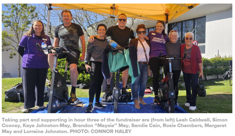 Group with bike event